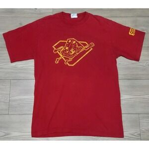Vintage Y2K Nickelodeon 2002 Spongebob Squarepants Red T-Shirt Size M Promo
